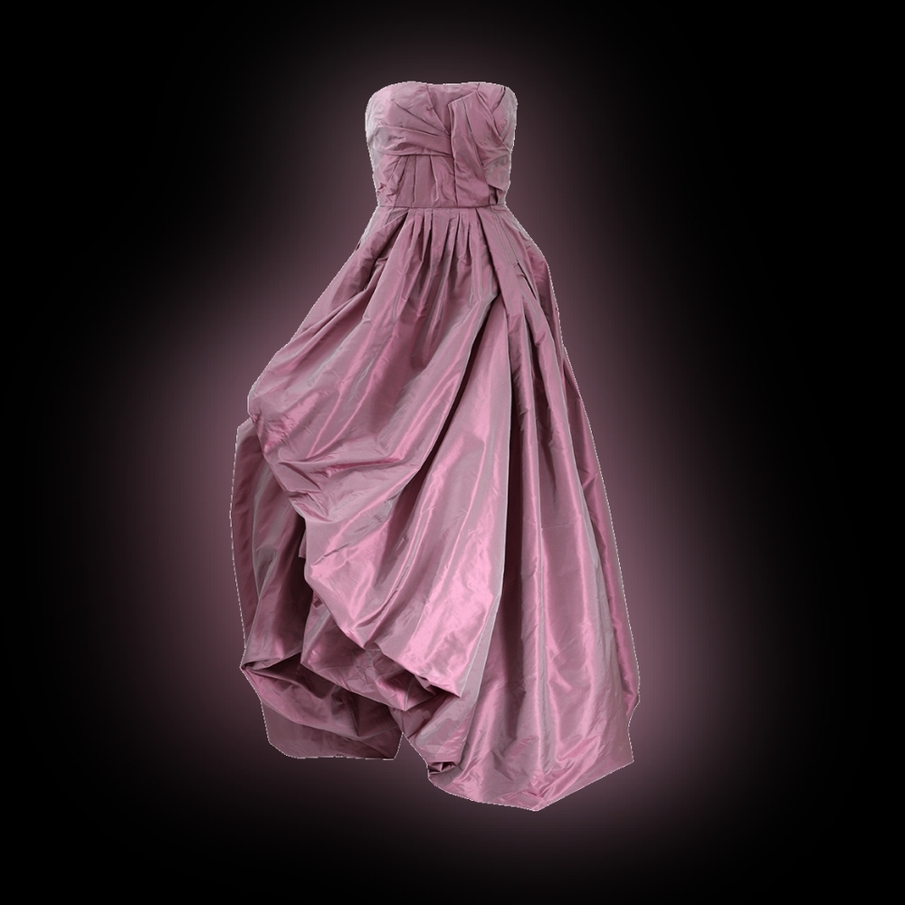 □$7,499 NEW OSCAR DE LA RENTA SILK STRAPLESS RUNWAY GOWN US 8 - Picture 11 of 16